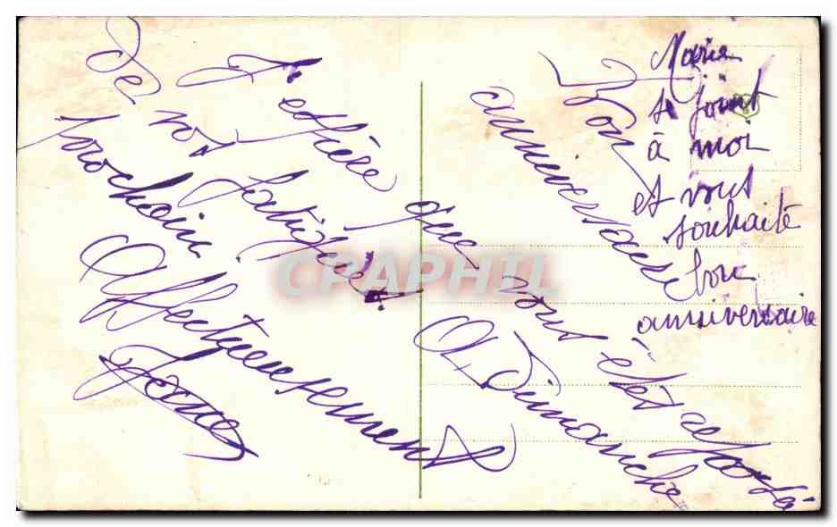 CPA Fantaisie Fleurs  — Rückseite