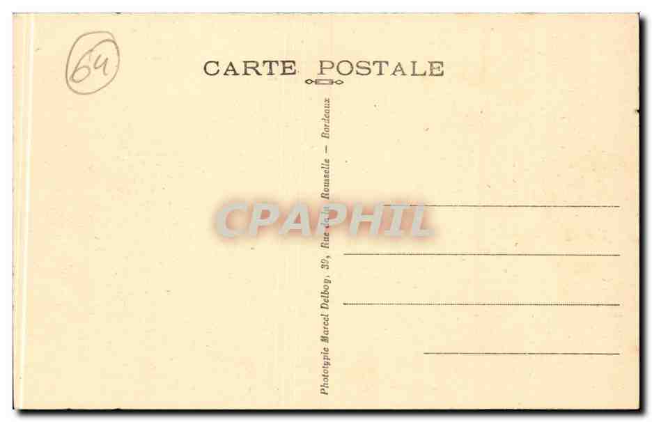 Urrugne CPA La chapelle Socorri — Rückseite