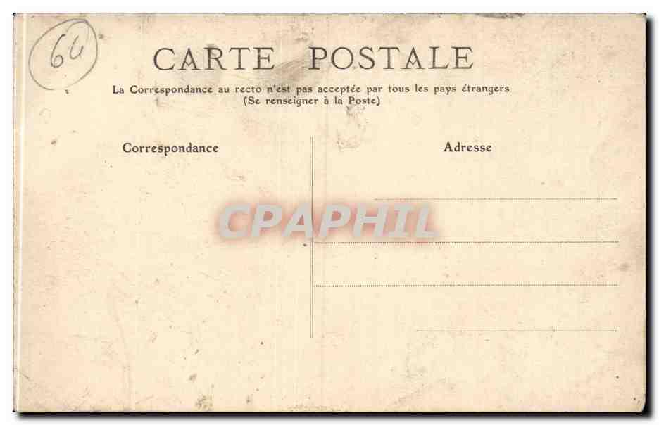 CPA Bayonne La place Saint Esprit — Verso