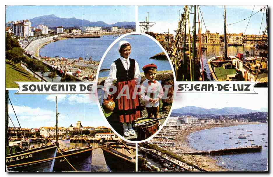 Saint-Jean-de-Luz — Souvenir of the Basque Coast — Publisher C. P. A. P. I. No. P 1423