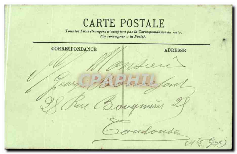 Bayonne — La Rue Thiers — LL. — Verso