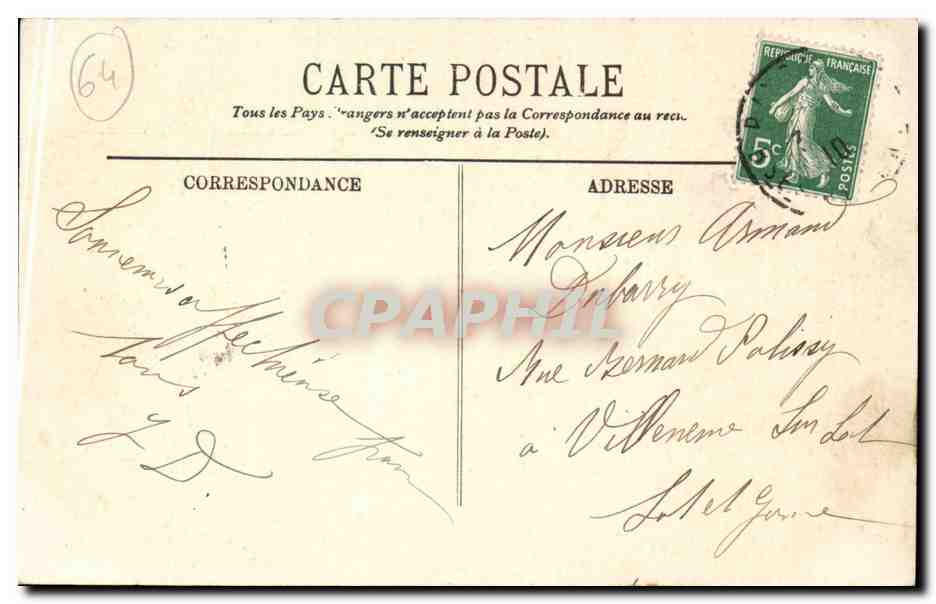 Bayonne CPA Le pont Saint Esprit la porte de France et la cathedrale — Verso