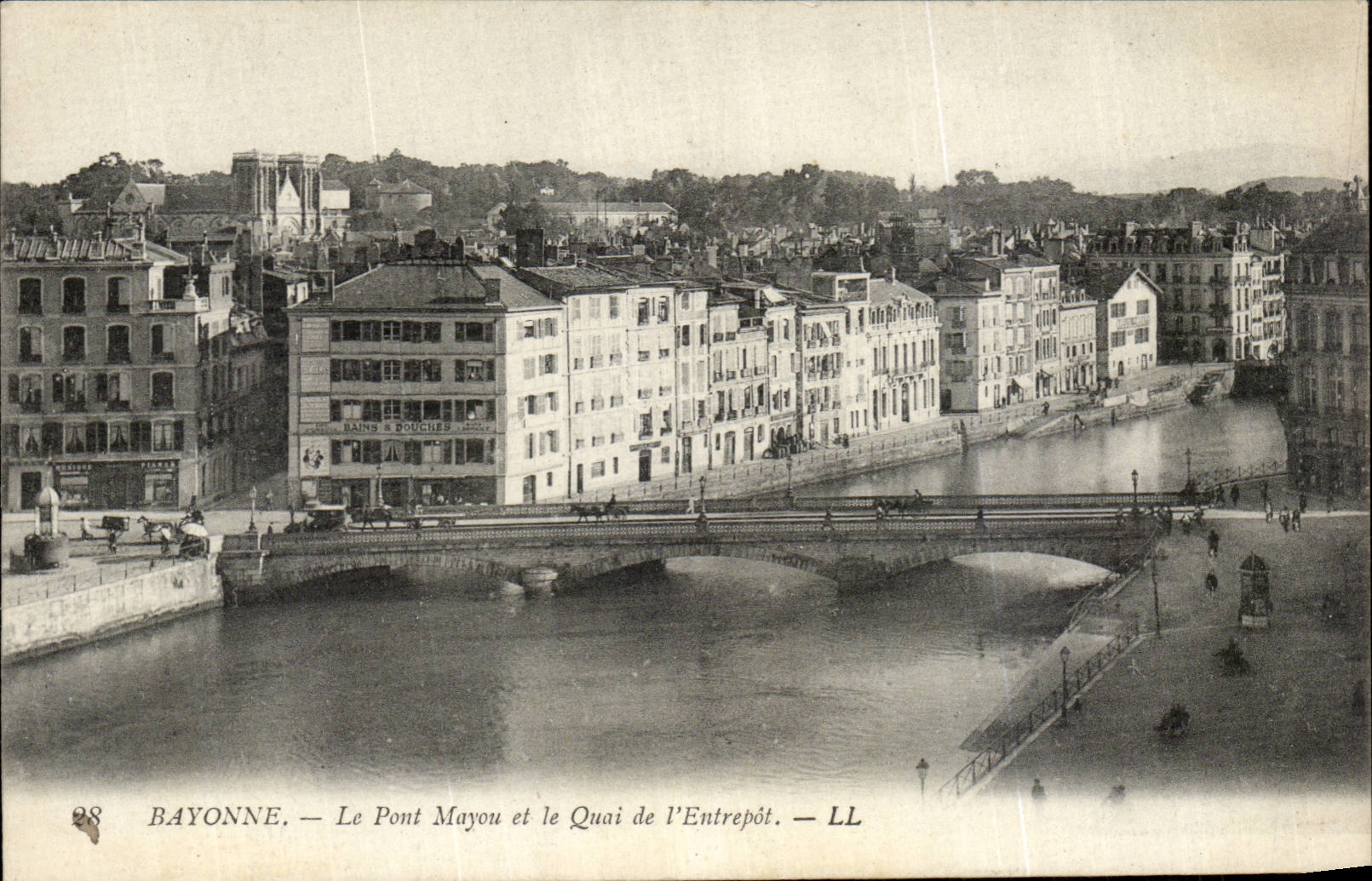 Bayonne — Le Pont Mayou et le Quai de l'Entrepôt — LL