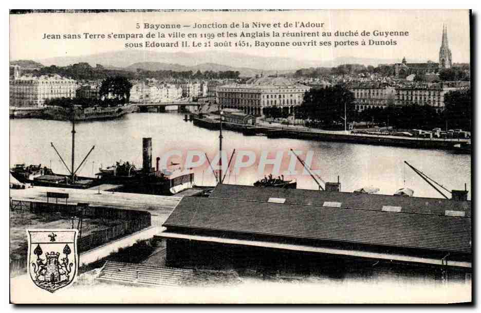 Bayonne — Jonction de la Nive et de l'Adour — G. Artaud, édit.