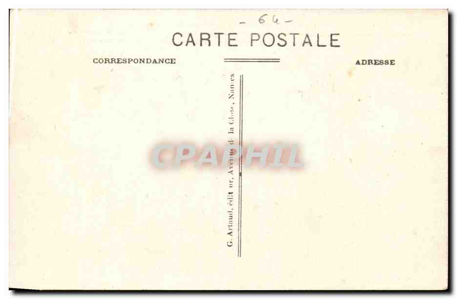 Bayonne — Jonction de la Nive et de l'Adour — G. Artaud, édit. — Rückseite