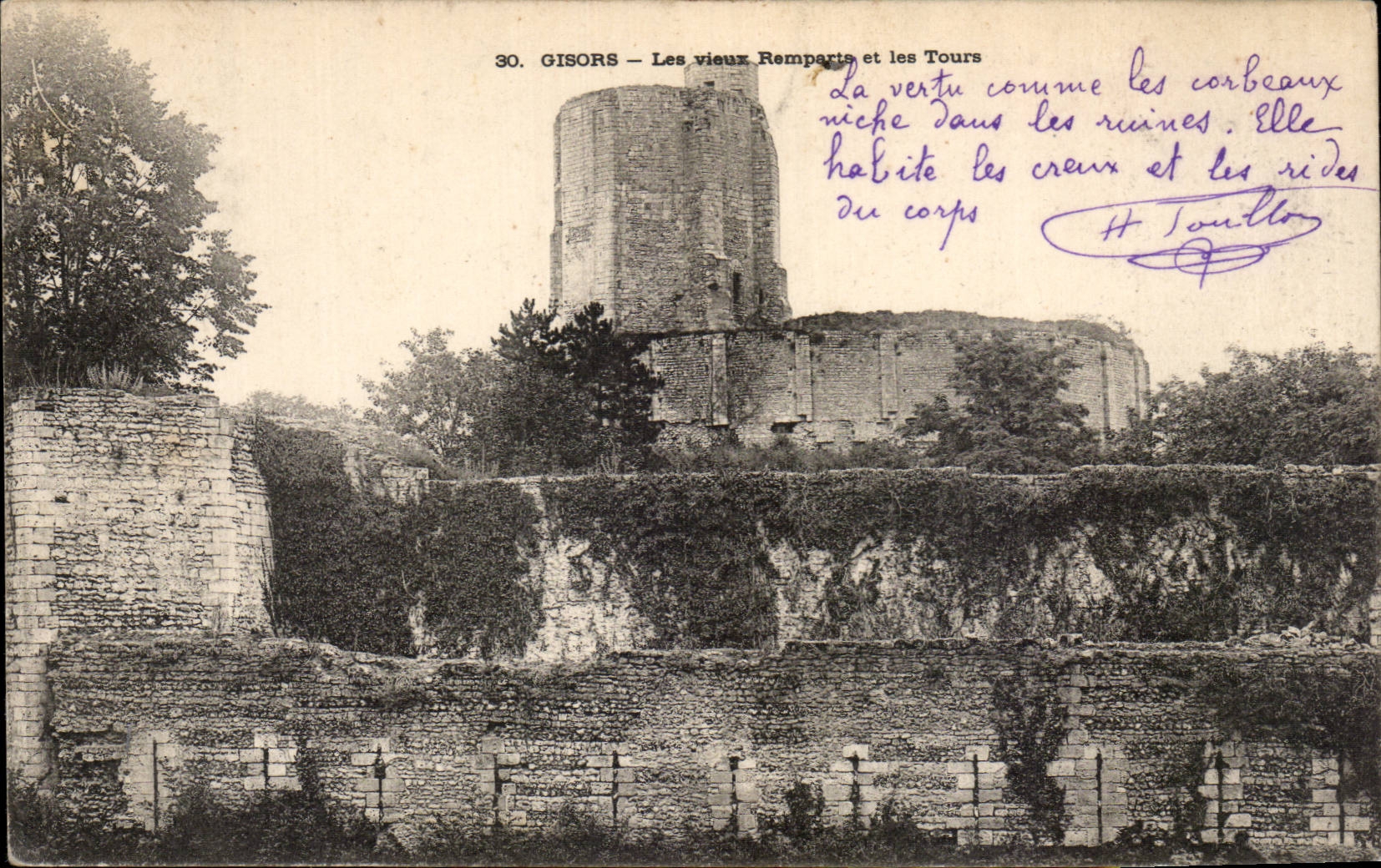 Gisors — Les vieux Remparts et les Tours — Éditeur inconnu, n° 30