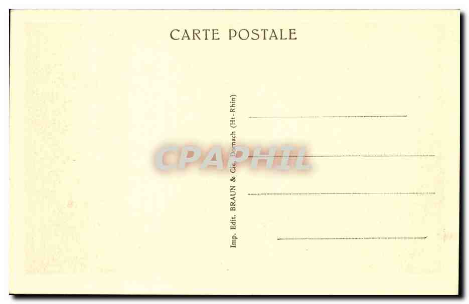 CPA Colmar Eglise st martin Les trois autels du choeur — Rückseite