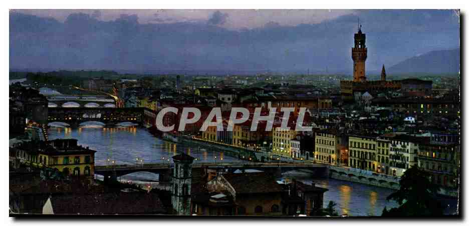 CPA Italie Italia Firenze Vue des ponts