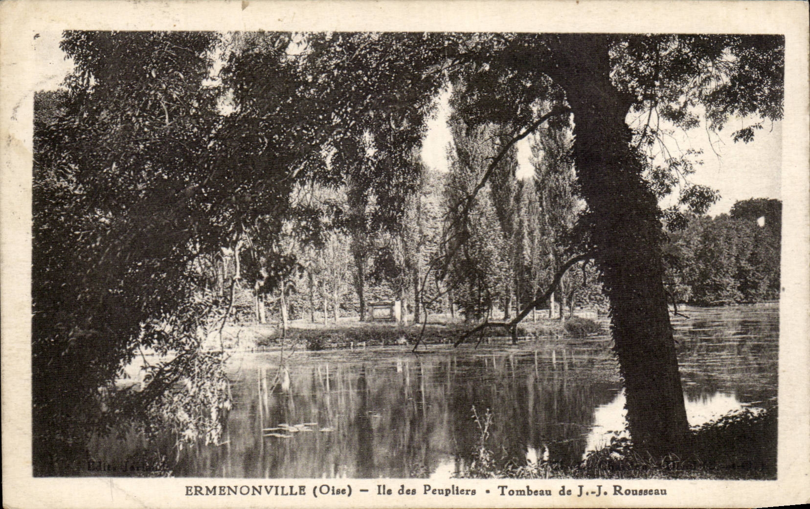 Ermenonville (Oise) — Île des Peupliers — Tombeau de J.-J. Rousseau