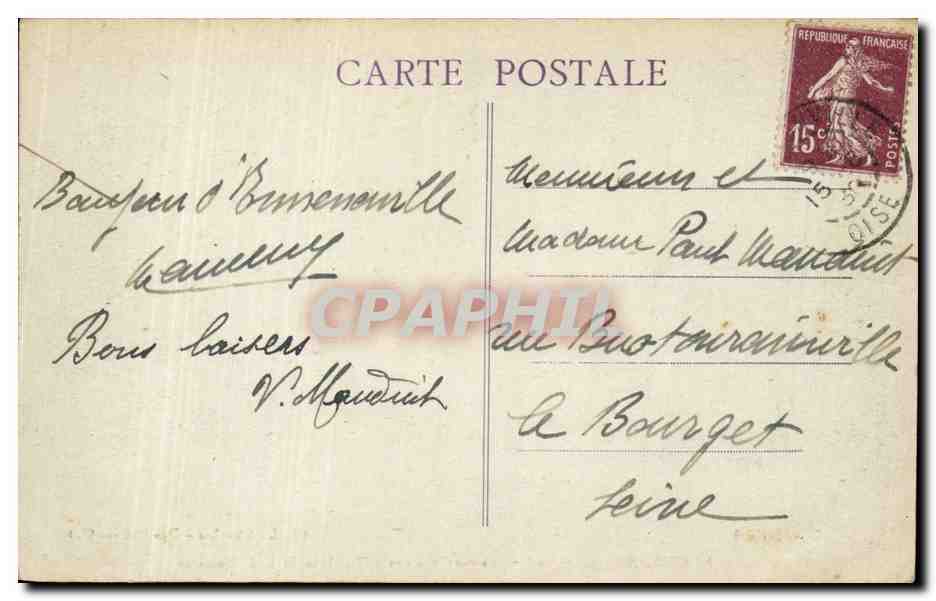 Ermenonville (Oise) — Île des Peupliers — Tombeau de J.-J. Rousseau — Rückseite