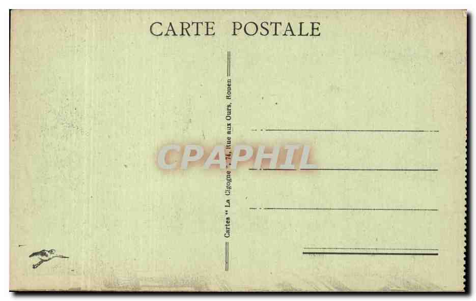 CPA Rouen Rue de la grosse horloge — Rückseite
