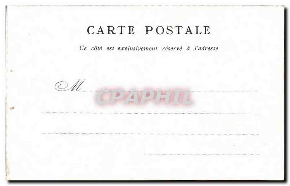 Paris CPA Opera — Verso