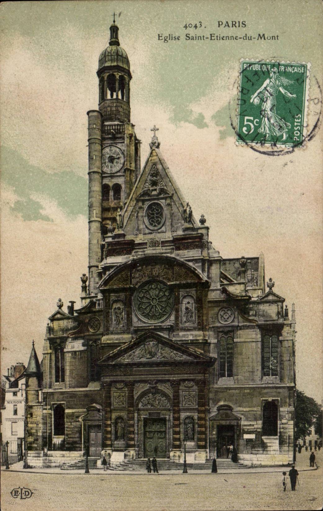 Paris CPA Eglise Saint Etienne du Mont