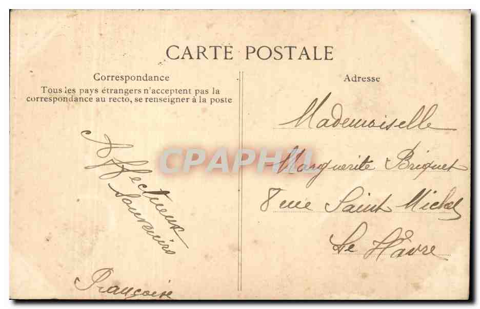 Paris CPA Eglise Saint Etienne du Mont — Rückseite
