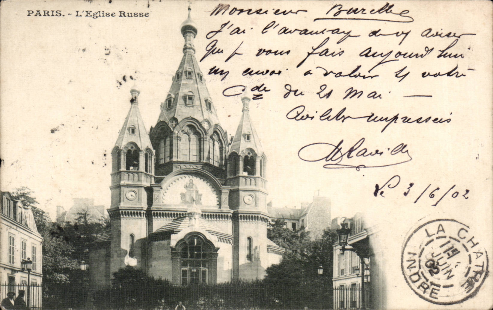 Paris CPA Eglise Russe Russian church