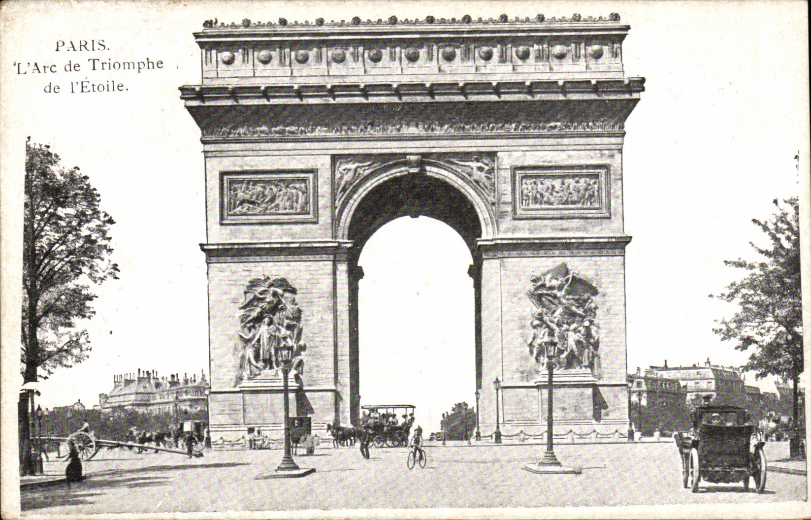 Paris CPA Arc de triomphe