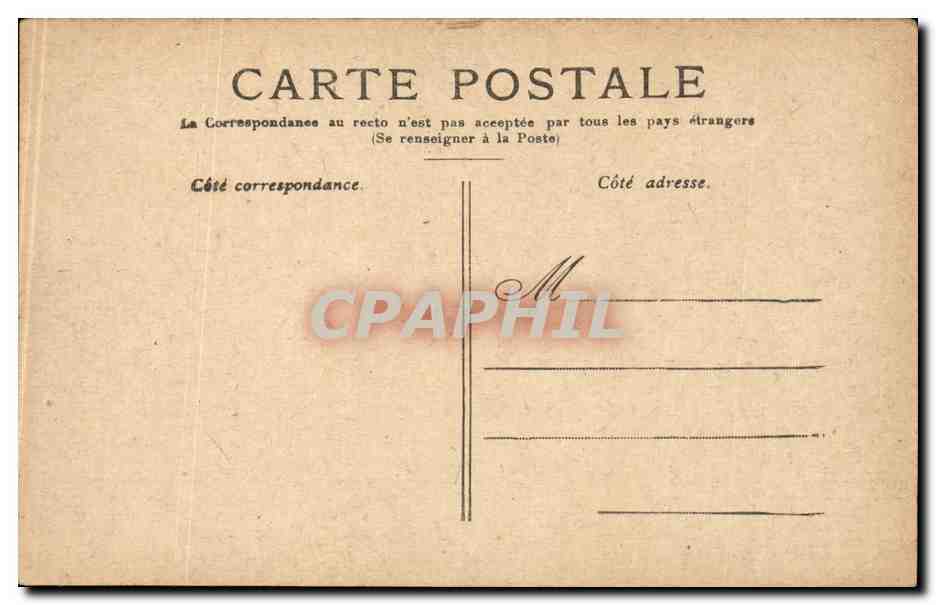 Paris CPA Hotel de ville — Rückseite