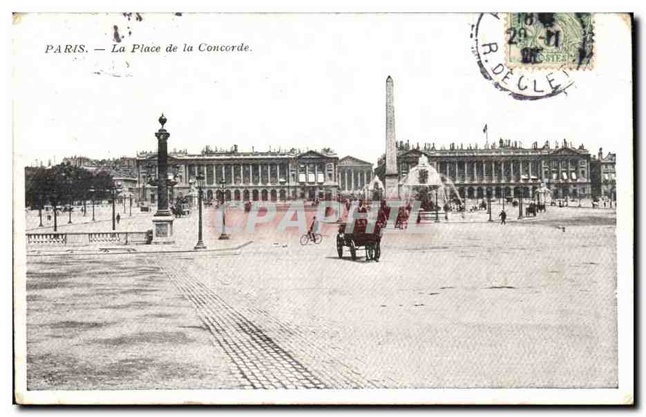 Paris CPA Place de la concorde