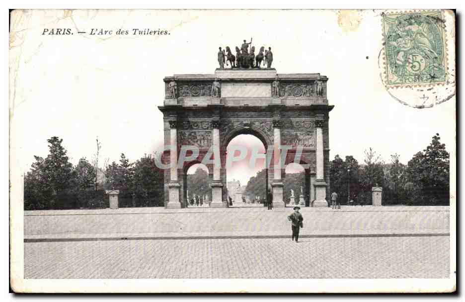 Paris — L'Arc des Tuileries — éditeur non visible