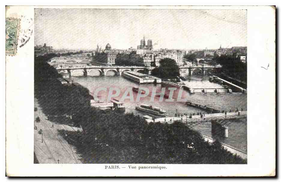 Paris CPA Vue panoramique