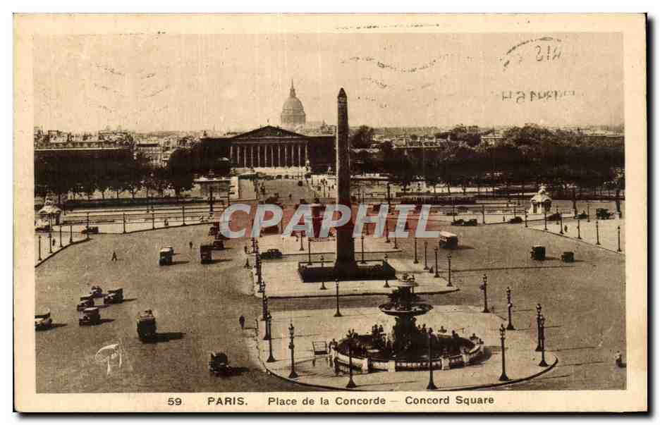 Paris CPA Place de la concorde 