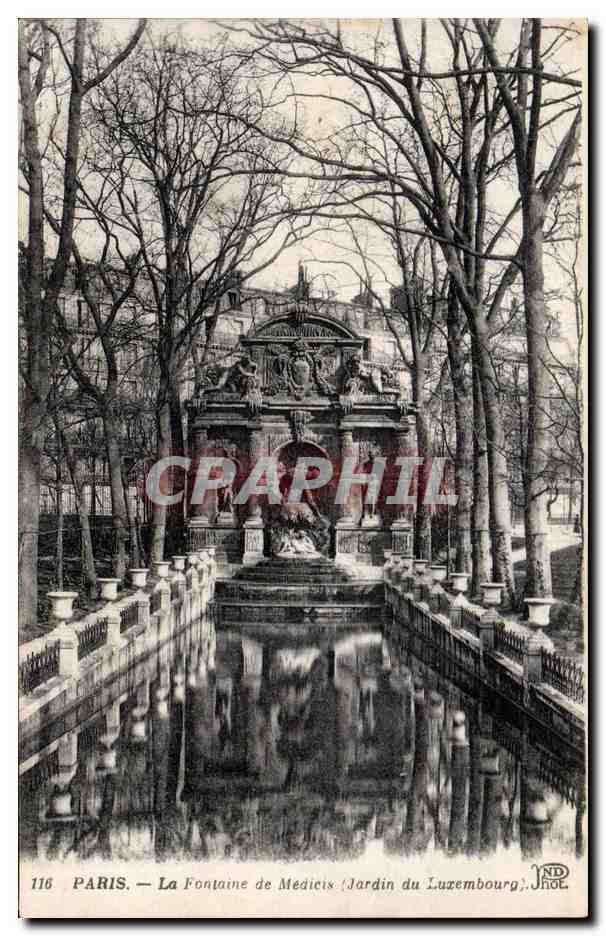 Paris CPA Fontaine de medicis Jardin du Luxembourg