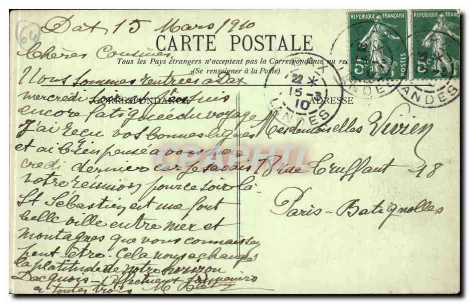 Bayonne - La Place d'Armes et la Citadelle — Collection Gorca, phot.-édit. Talence (Gironde) — Verso