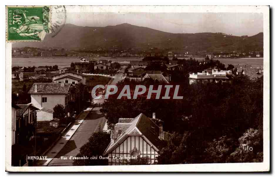 Hendaye — Überblick von der Westseite. Le Jairiquibet — Tito