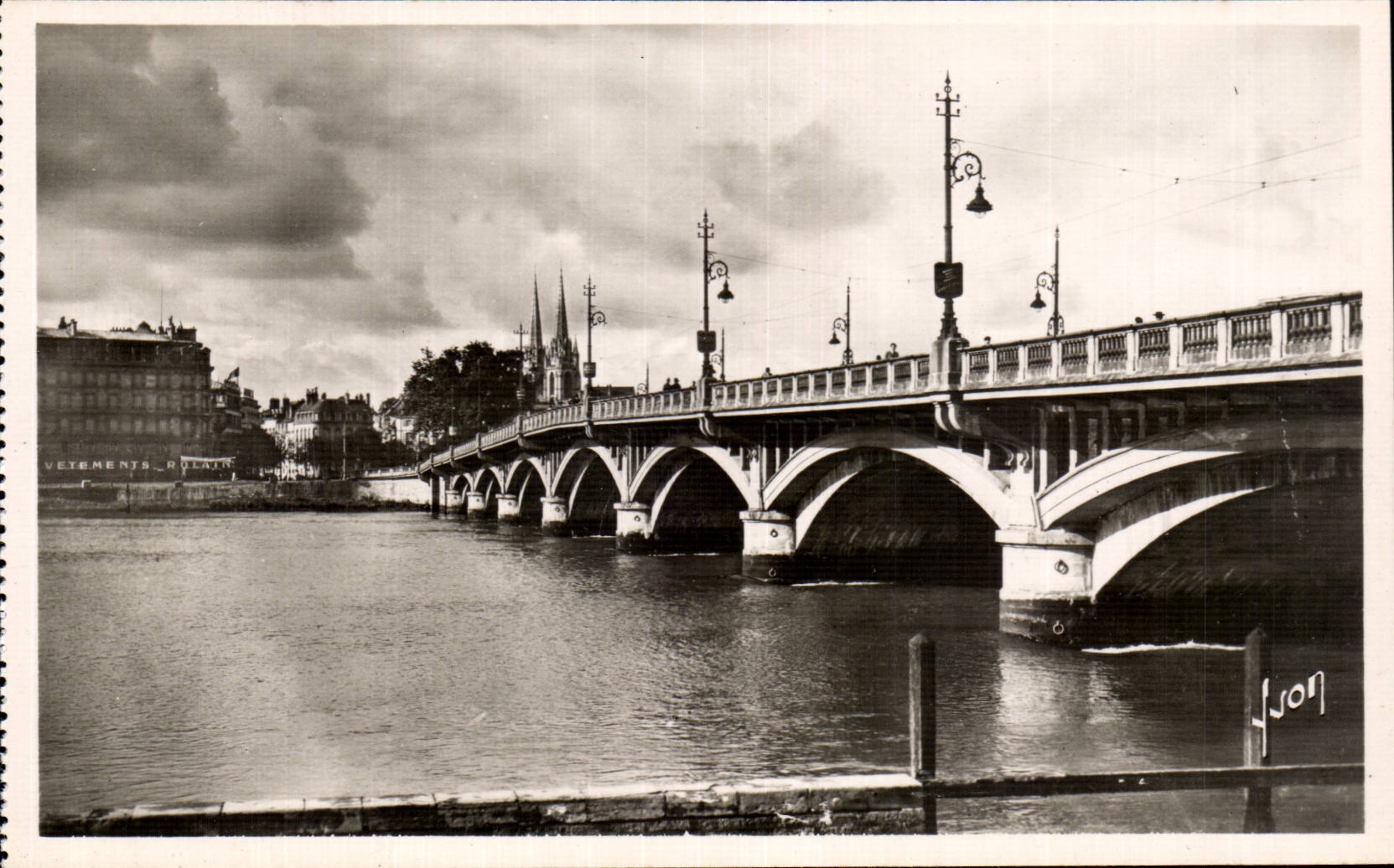 CPM Bayonne L'adour et le pont St Esprit