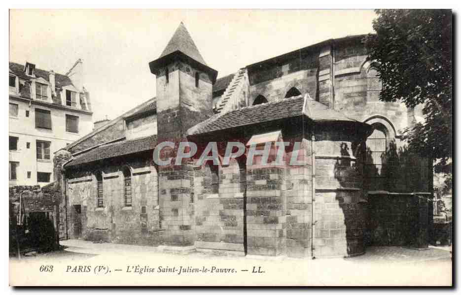 Paris CPA Eglise Saint Julien le Pauvre