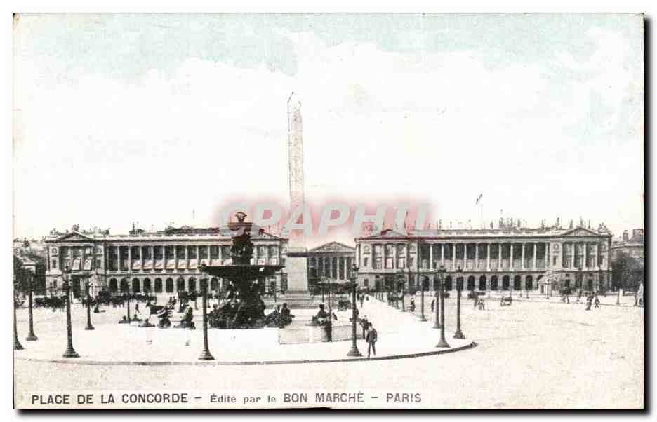 Paris CPA Place de la Concorde