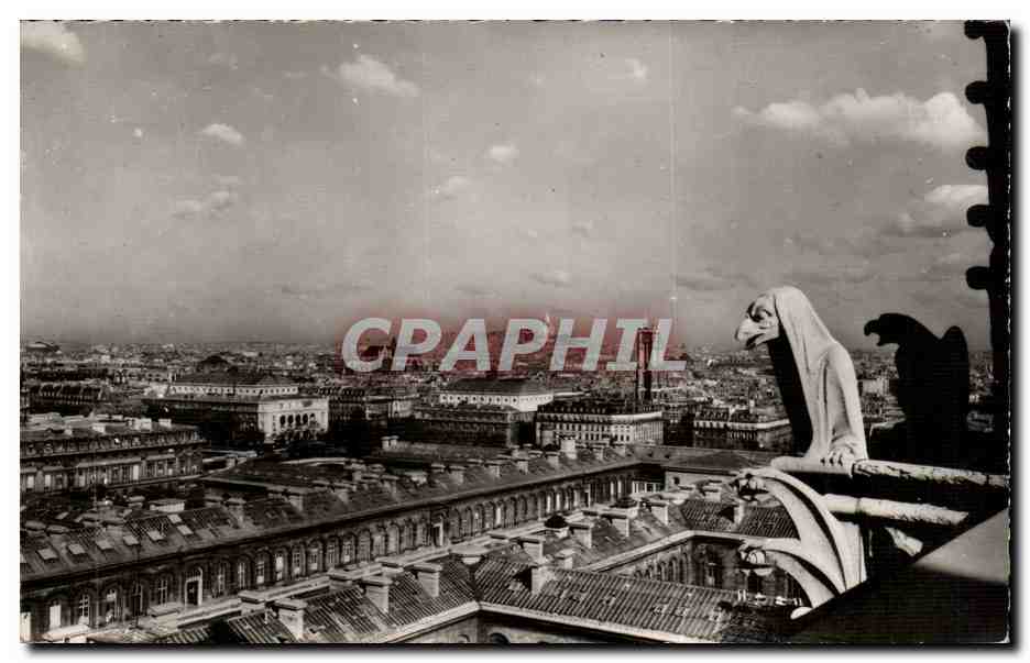 Paris CPA Panorama pris de Notre Dame