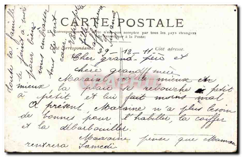 Paris CPA Notre Dame — Verso