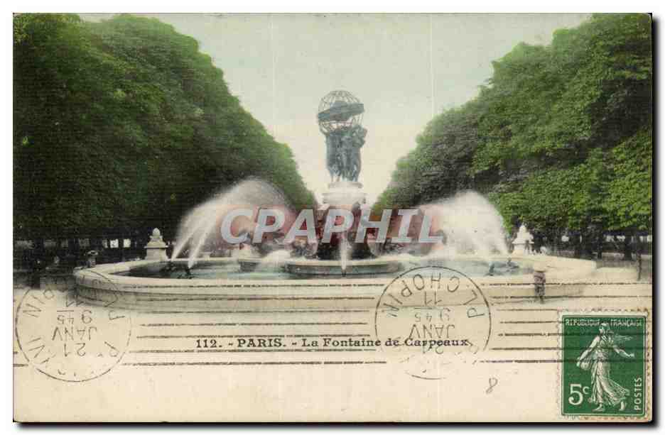 Paris CPA Fontaine de CArpeaux