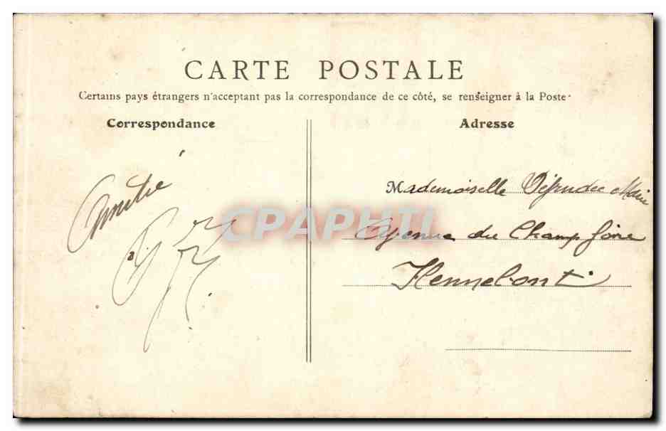 Paris CPA Pont neuf — Rückseite