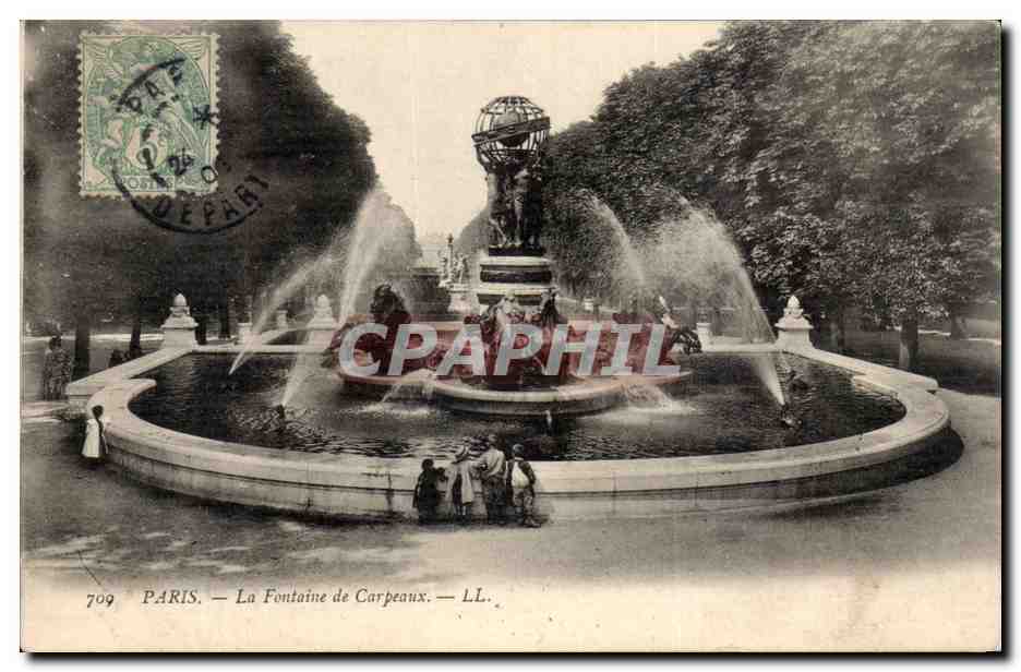 Paris CPA Fontaine de CArpeaux