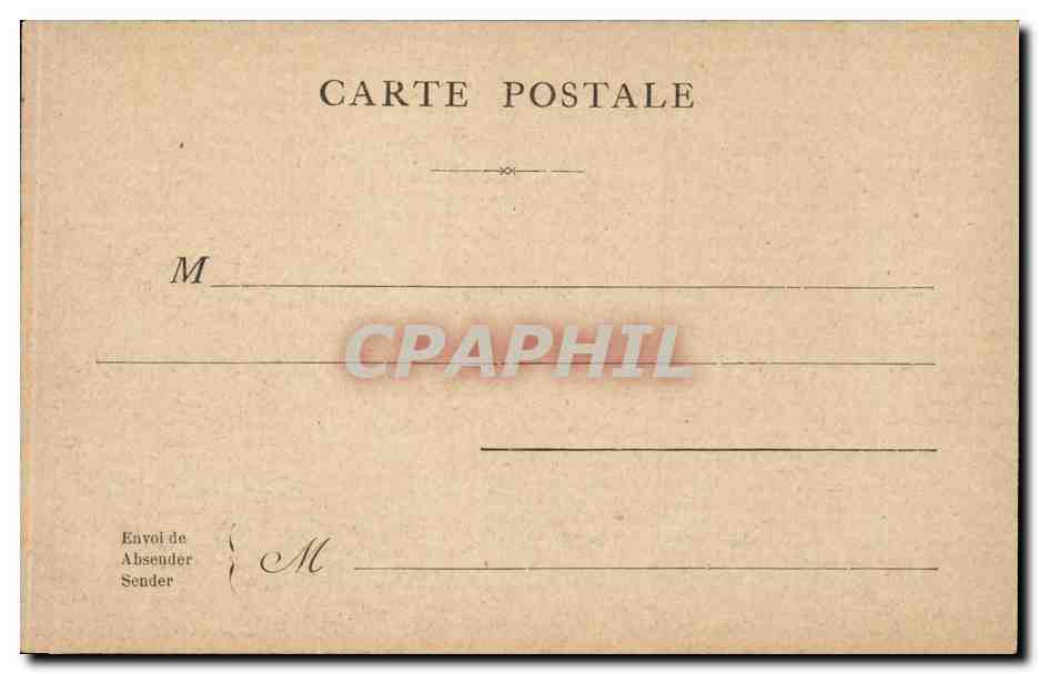 Paris CPA Hotel de ville — Rückseite