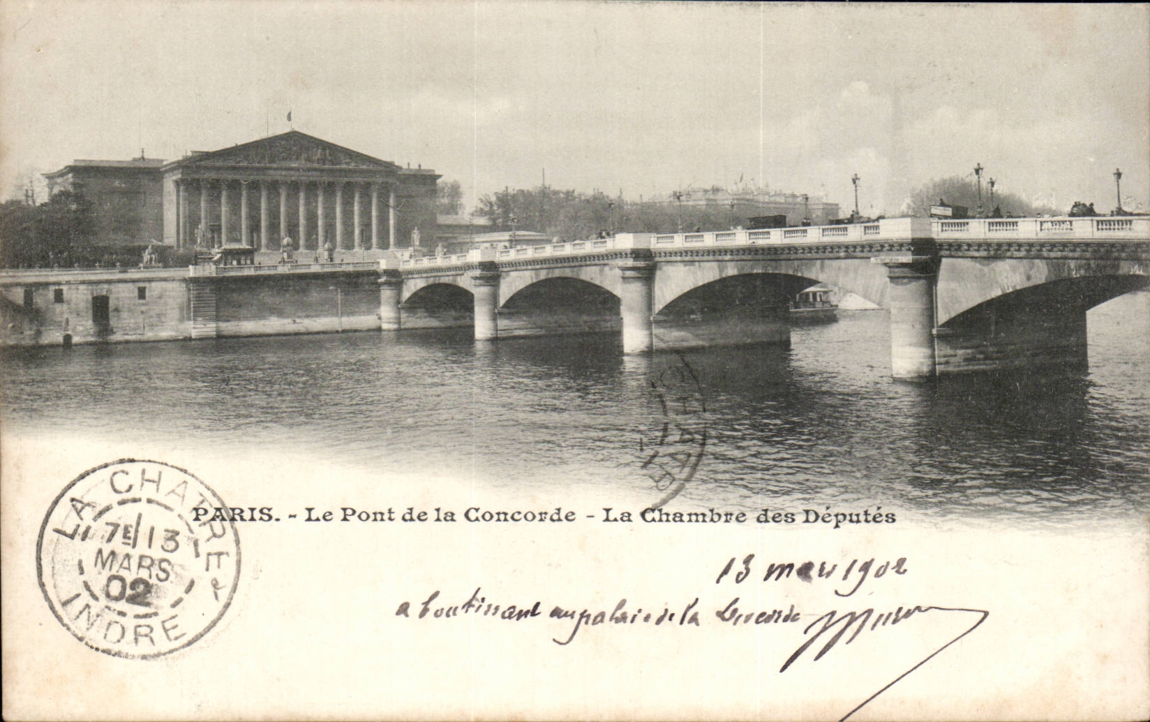 Paris CPA Pont de la Concorde Chambre des deputes