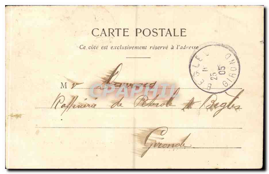 Paris CPA Pont de la Concorde Chambre des deputes — Rückseite