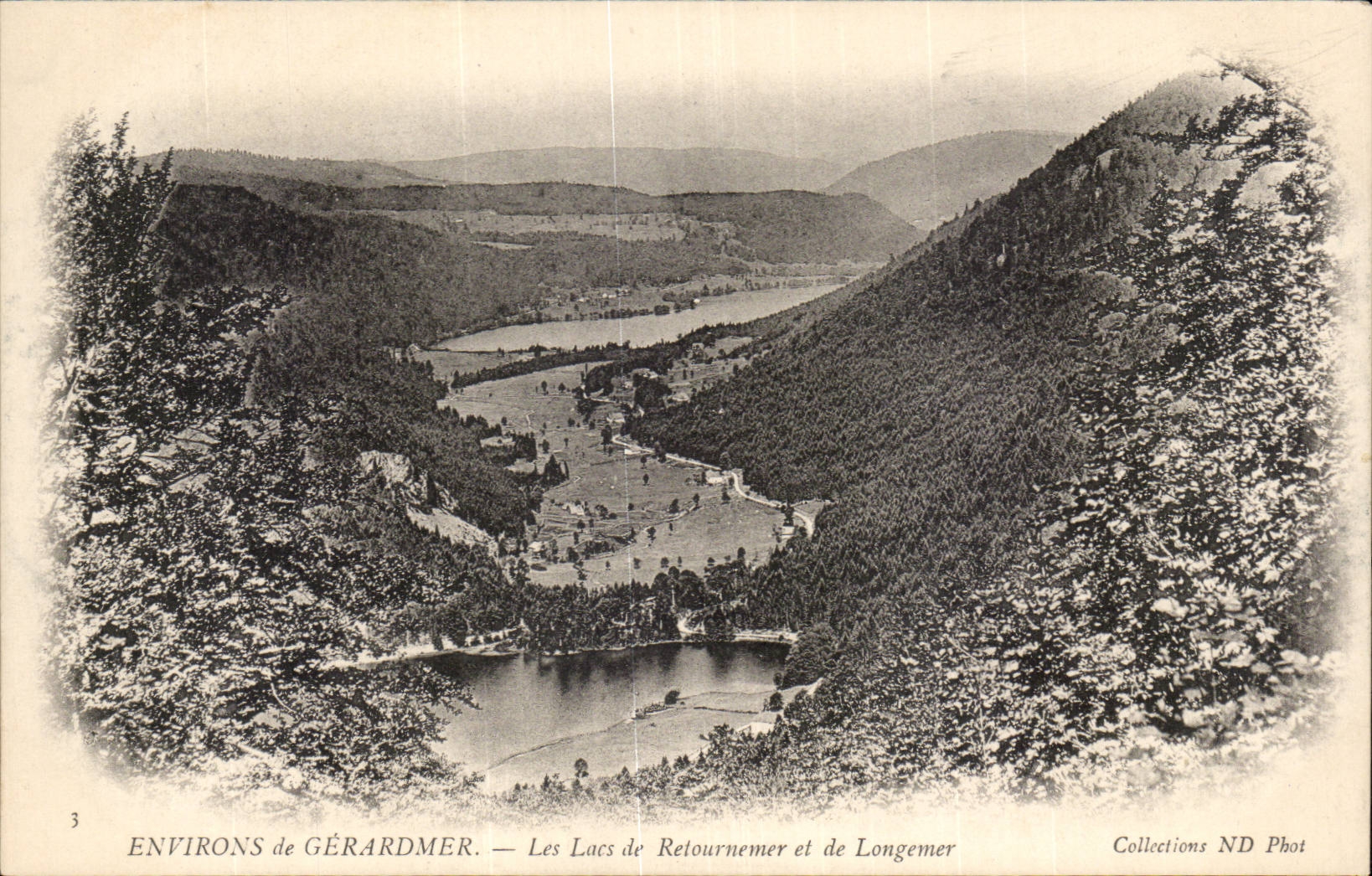 Umgebung von Gérardmer — Seen Retournemer und Longemer — Sammlung ND Phot