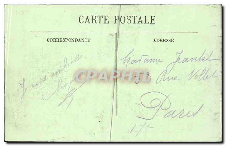 Vittel CPA Entree du parc — Rückseite