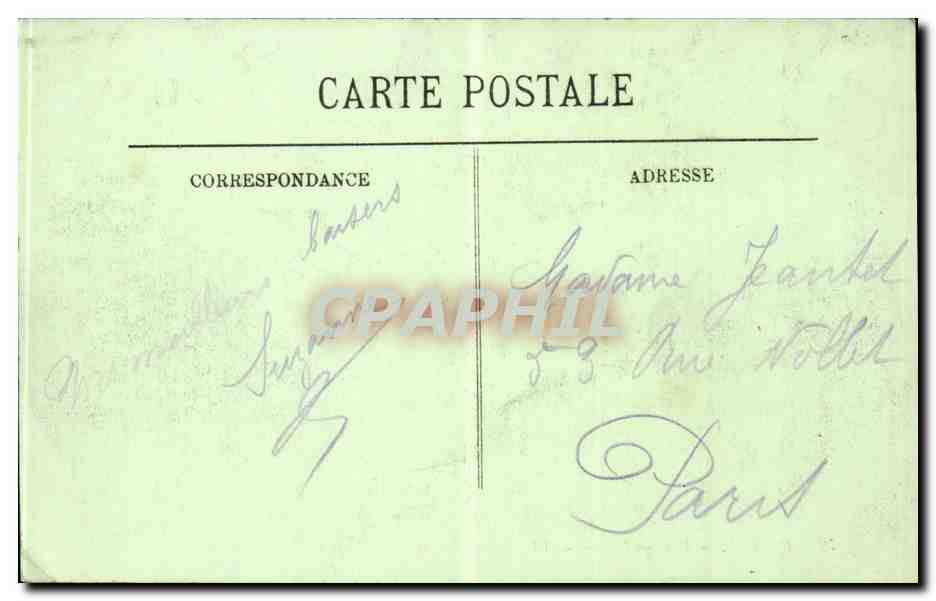 Vittel CPA Vue sur le lac — Verso