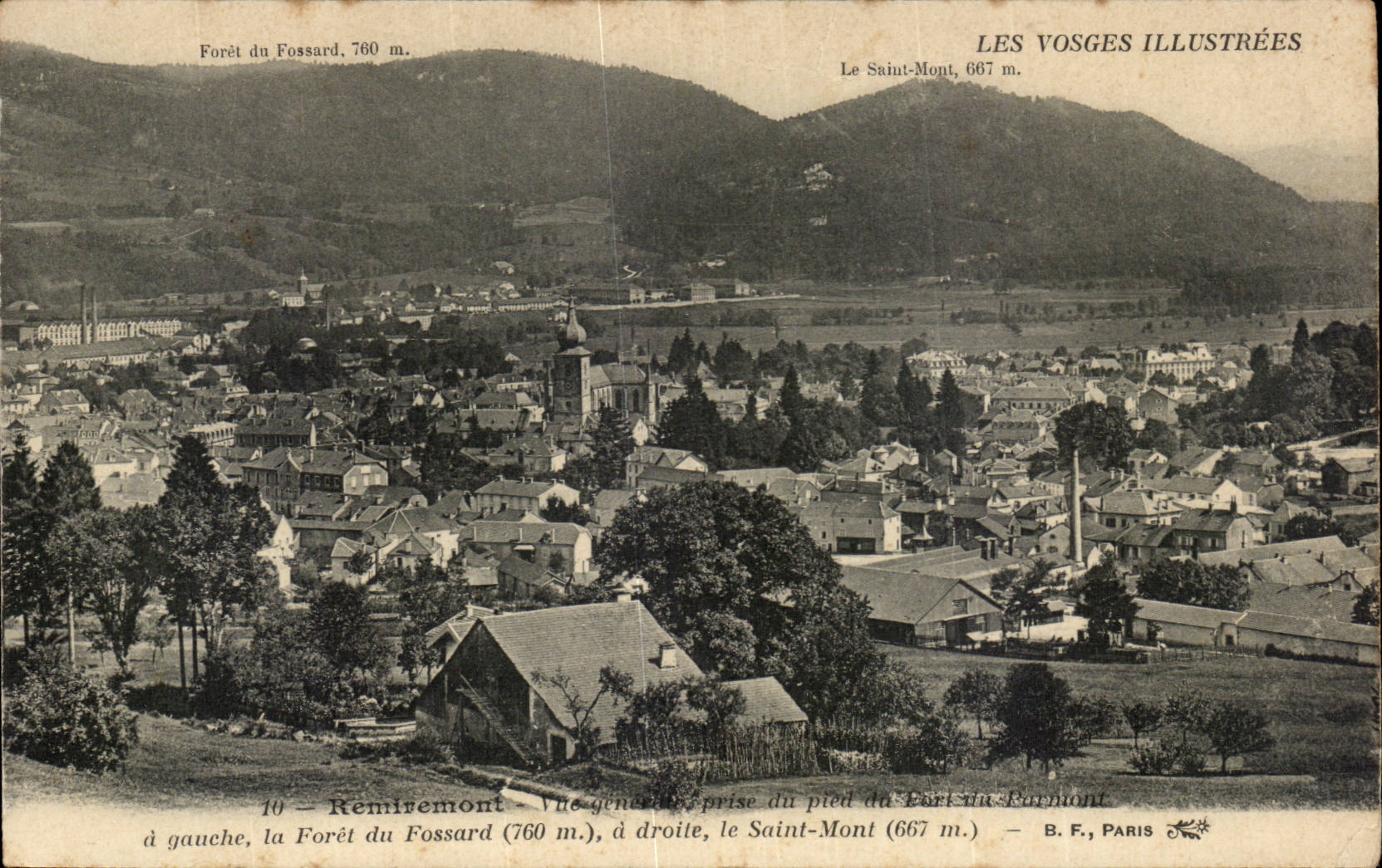 Remiremont CPA Vue generale prise du pied du port du Portmont Foret de Fossard Saint Mont