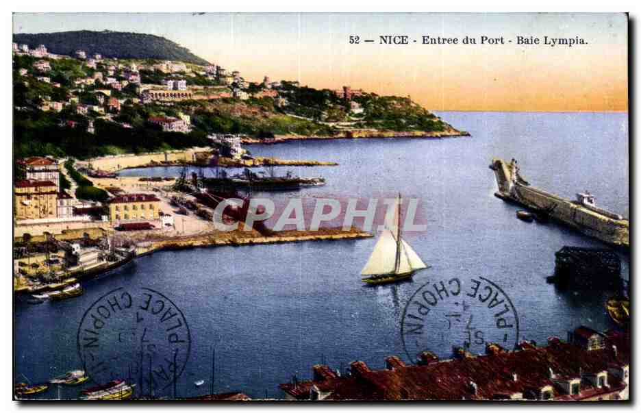 CPA Nice Entree du port Baie Lympia