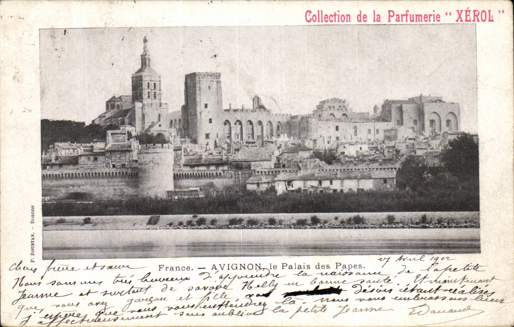 CPA Collection de la parfurmerie Xerol Avignon Palais des Papes