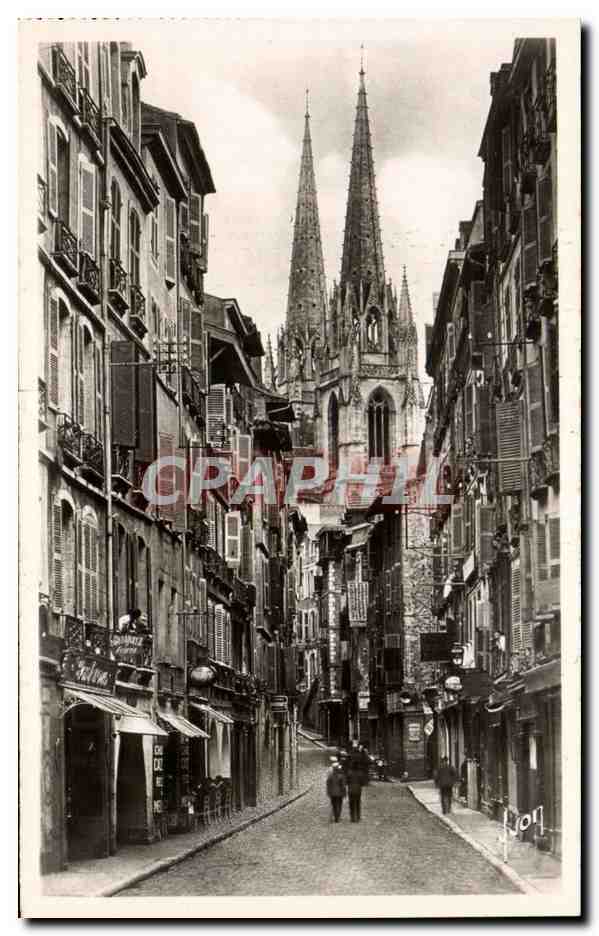 Bayonne CPA Rue Port neuf