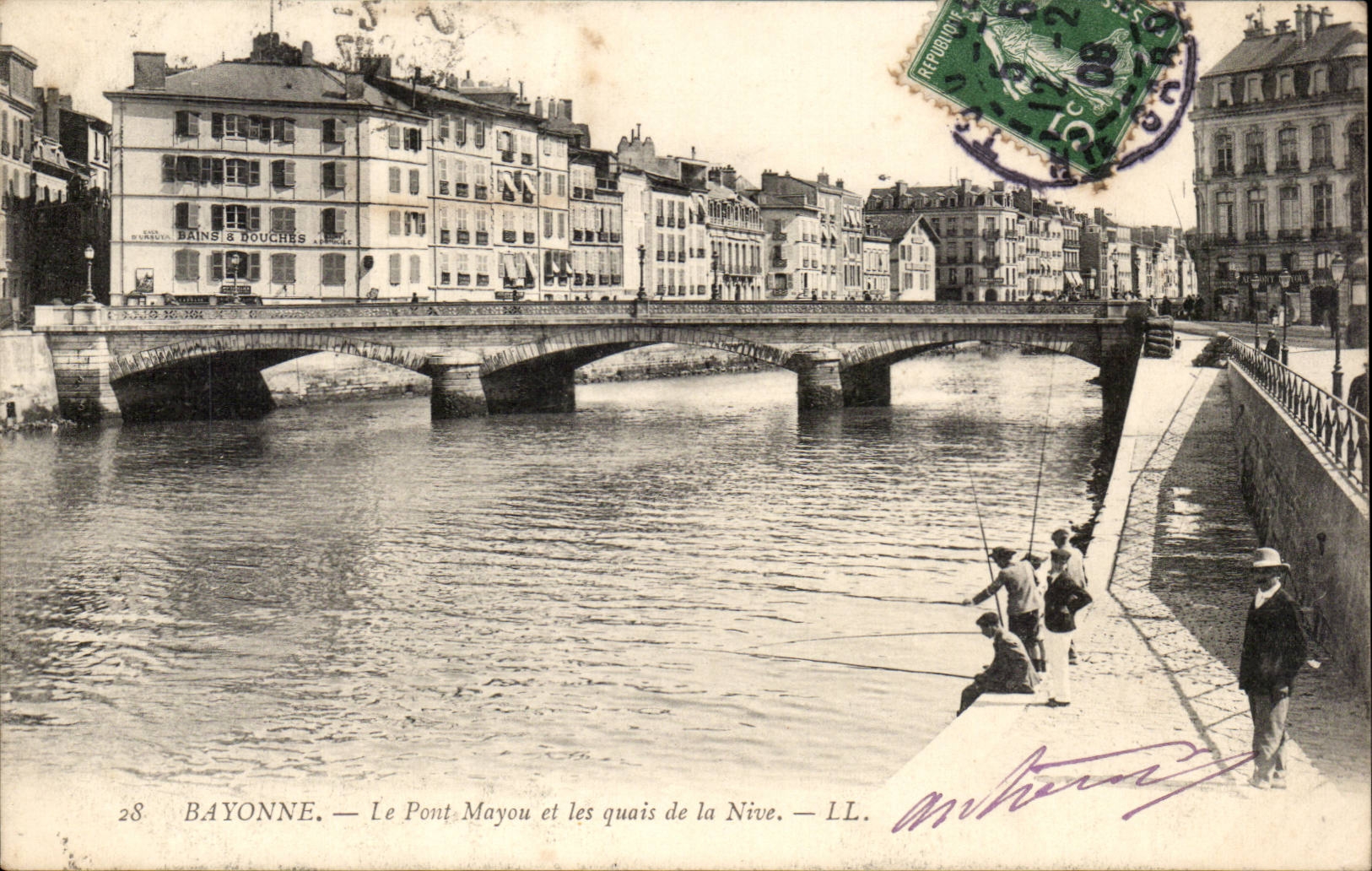 Bayonne — Le Pont Mayou et les quais de la Nive — LL. n°28
