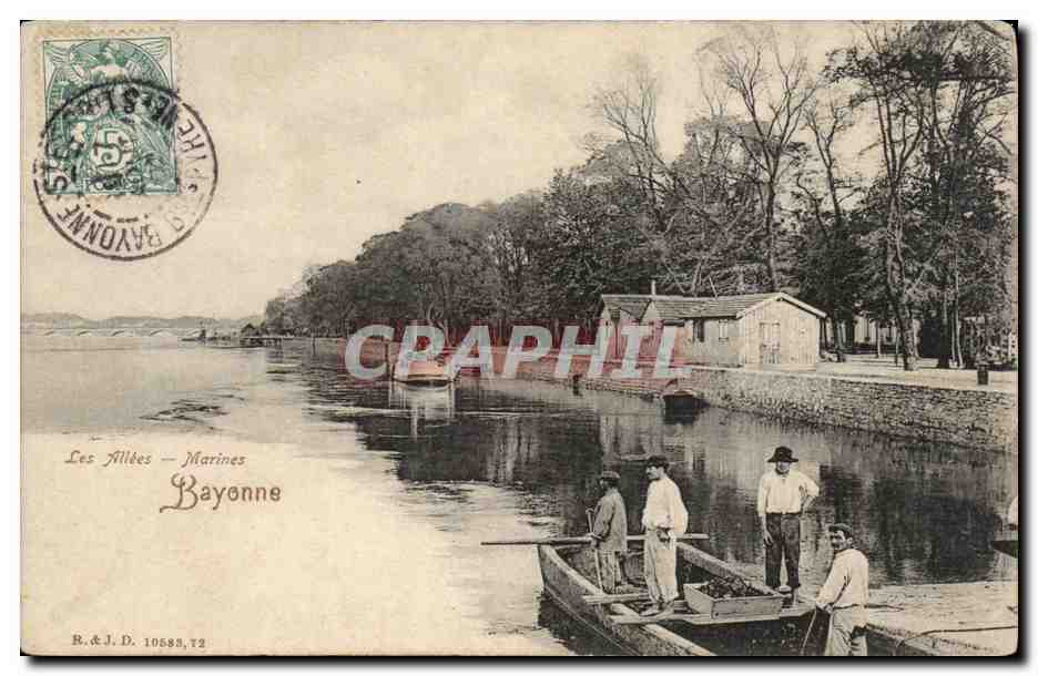 Les Allées – Marines – Bayonne — B. & J. D. 10583,72