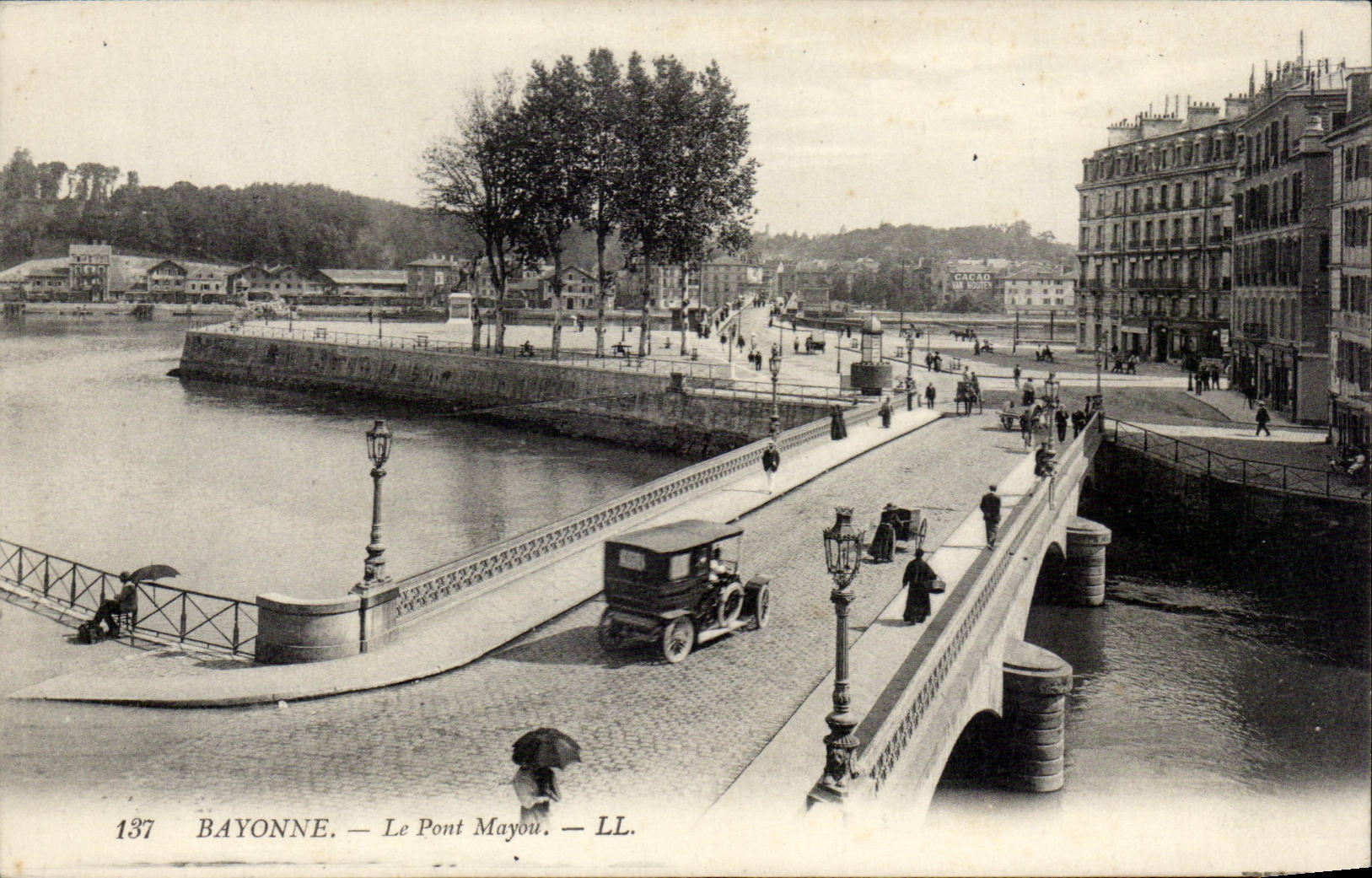Bayonne CPA Le pont mayou