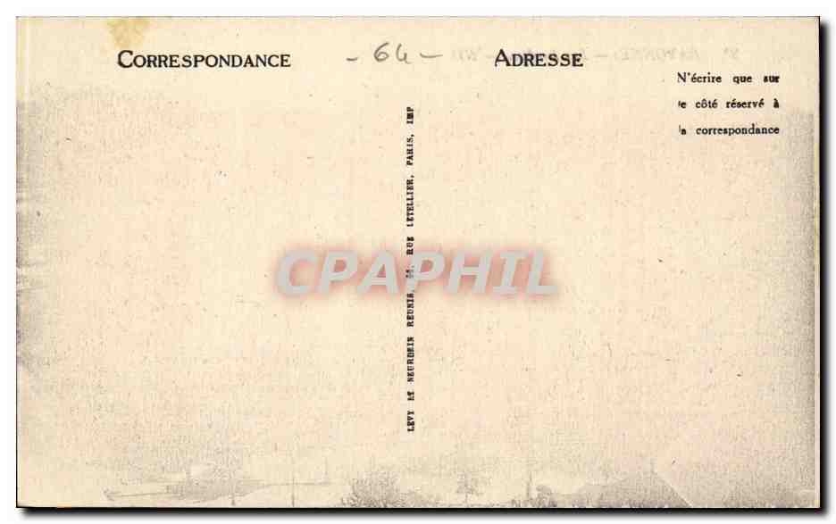 Bayonne CPA Les jardins — Rückseite